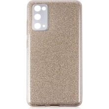 Lexroo Galaxy S20 Fe Kılıf Lexroo Shining Silikon - Gold