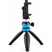 Camten Tt-21 Çok Fonksiyonlu Mini Tripod + Telefon Tutucu Kırmızı-Mavi-Turuncu-Siyah