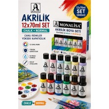 Artlantis Akrilik Boya 12 Renk Pastel ve Ana Renk 1 Paket Monalisa 70 ml 12 Li Akrilik Boya Resim Dersi Tuval Ahşap Taş Boya Seti