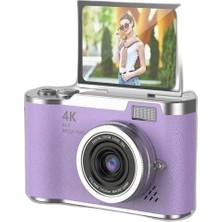 Zamerya 4K Dijital Retro Video Kamera 48MP 18X Zoom Flaşlı (32GB) Kart Dijital Vlog Fotoğraf  Makinesi Türkçe