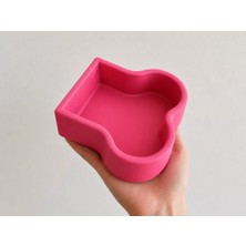 Sh Kemik Model Beton Kedi Köpek Mama ve Su Kabı - Pembe Sh Najmaddin