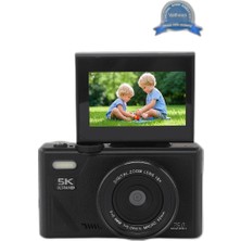 Zamerya 5k 75MP Hd Dijital Kamera 18X Dijital Zoom, Flaşlı,3.0 Inç Ekranlı Fotoğraf Makinesi