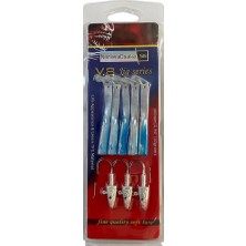Naniwaosakashi V8 10CM 10GR 3 Jighead + 5 Silikon Yem Seti Nacre Blue