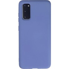Samsung Galaxy S20 Kılıf Nano Içi Kadife Silikon - Lila