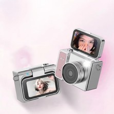 Ekoodukkan Katlanabilir Ekranlı Mini Vlog Kamerası - Anahtarlık Boyutu