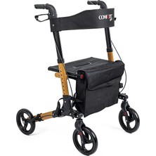 Comfort Plus DM-9102 Kahverengi Lüx Alüminyum Rolatör