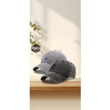Akix Unisex Eskitme Spor Şapka Kafaya Göre Ayarlanabilir 2 Adet