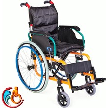 Comfort Plus Turuncu Çocuk Tekerlekli Sandalye