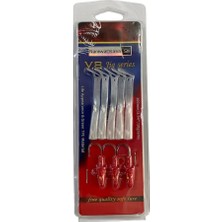 Naniwaosakashi V8 10CM 10GR 3 Jighead + 5 Silikon Yem Seti Red Head Pearl Silver