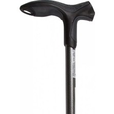 Medikaltec Baston F-Soft Step Siyah, Ayarlanabilir Ergonomik Tasarım