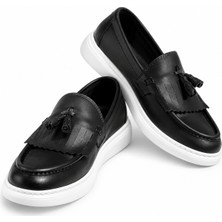 Yalçın Erkek Kalın Taban Püsküllü Kalın Taban Günlük Loafer Casual Ayakkabı