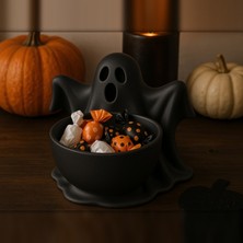 Sepetzone Hayalet Şekerlik 15 cm - Halloween Cadılar Bayramı Şeker Kasesi, Sevimli Hayalet Dekoratif Kase