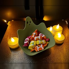 Sepetzone Hayalet Şekerlik Büyük Boy 20 cm - Halloween Cadılar Bayramı Şeker Kasesi ve Dekoratif Kase