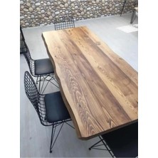 Bezos * Su Yolu Kenar Ahşap Masif Yemek Masası 100 x 200