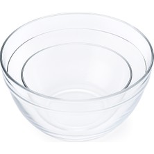 Simax 3'lü Üfleme Borosilikat Cam Kase Seti 0,75 L + 1,5 L + 2,5 L