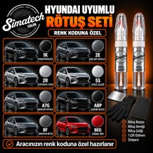 Simatechcolor Hyundai Psw Polar Whıte Uyumlu Çizik Giderici Rötuş Seti
