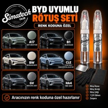 Simatechcolor Byd Ha4 Tıme Gray Uyumlu Çizik Giderici Rötuş Seti