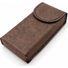Han Tobacco Slim Paket Kılıfı Suni Deri 10X5 cm Mıknatıslı Kapaklı Uzun Paket Taşıma Kılıfı