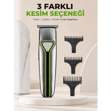 Hayat Store Erkek Saç Sakal Kesme Makinesi Profesyonel T Bıçaklı USB Şarjlı Ense Favori Düzeltme Makinesi - Lisinya