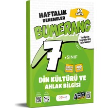 Akm Kitap 7. Sınıf Bumerang Haftalık Din Kültürü ve Ahlak Bilgisi Denemeleri Günay Yayınları