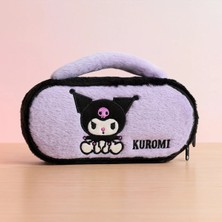 Fillikutum Kuromi Peluş Kalem Kutusu – Üstten Tutmalı, Geniş Kapasiteli Kalemlik Çanta - Mor