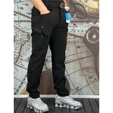 Taktikal Outdoor Kargocep Içipolarlı 7cepli Softjel Sıvı ve Rüzgar Geçirmez Kışlıkcargoceppantolon