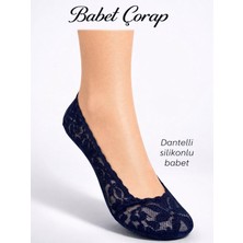Tarz Babet Çorap Kadın Içi Silikonlu Babet Çorap 3 Lü Set