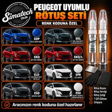 Simatechcolor Peugeot Evl Nımbus Grey Metallıc Uyumlu Çizik Giderici Rötuş Seti