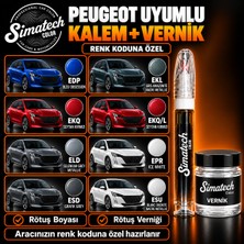 Simatechcolor Peugeot Eyc Gris Quarz Uyumlu Rötuş Kalemi + Vernik