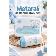 Yenilig Mataralı Beslenme Kabı Seti Bpa Içermez Kaşıklı Çocuk Beslenme Kutusu ve Matara