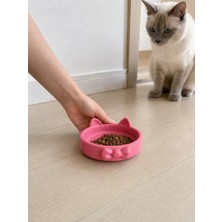 Sh Ticaret Papyon Model Beton Kedi Köpek Mama ve Su Kabı 16 cm Çap - Pembe