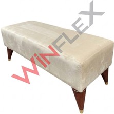 Winflex Dikdörtgen Dekoratif Puf (38X100 Cm) Krem