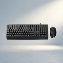 Hsc Bilişim 3D Q Klavye ve 1200 Dpı Mouse Seti Ergonomik USB Kablolu Bilgisayar Aksesuarı
