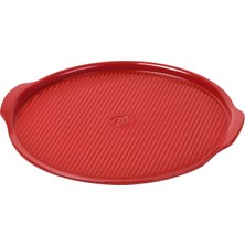 1001 Made In France Flame Pizza Taşı, 37,1 x 37,1 Cm, Bordo