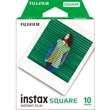 1001 Instax Square Anlık Film, Beyaz Kenarlık, 10 Çekim Paketi, Ambalaj Değişebilir