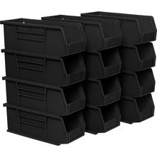 1001 30224 11 Inç 4-Inç 4-Inç Plastik Saklama Kabı, Istiflenebilir Akro-, Berry, 12-Pack, 30224