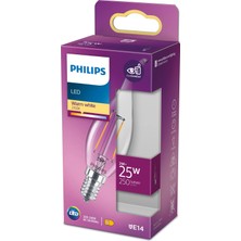 1001 LED Classic 25W BA35 E14 Ww cl Dim Edilmez Sarı Işık Filament Ampul