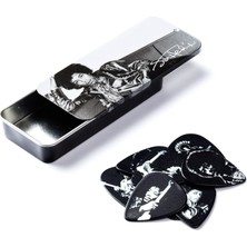 1001 Jimi Hendrix Silver Portrait 6lı Pena Seti (Heavy)