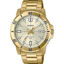 1001 Erkek MTP-VD01G-9EVUDF Standart Kol Saati, Altın Sarısı, Standart