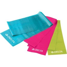 1001 Delta Elite Deluxe Pilates Egzersiz Bandı, 3'lü