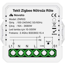 1001 Tuya Mini Zigbee Nötrsüz Tek Çıkışlı Röle