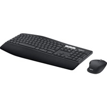 1001 MK850 Kablosuz Performans Klavye Mouse Seti, Avuç Içi Destekli Klavye, Kıvrımlı Mouse, Çoklu