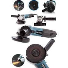 1001 Alman 2400 W 125MM Professional 6 Kademe Devir Ayarlı Avuç Içi Taşlama Makinesi
