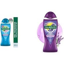 1001 Aroma Sensations Feel The Massage Peeling Etkilli Banyo ve Duş Jeli (500 Ml) ve Palmolive Aroma Sen