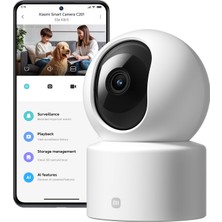1001 C201 Iç Mekan Kamerası, Hd 1080P 360°, Güvenlik Kamerası | Fiziksel Deklanşör, Düşük Iş�
