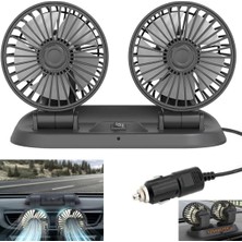 1001 FAN10 Mini Araç Vantilatörü, 12 Volt Dc, Çakmaklık Bağlantılı, Plastik, Araç Numaratörlü