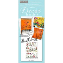 1001 Inc Redesign Transferfolie, Blumen-Kollektion, 55,9 x 81,3 cm