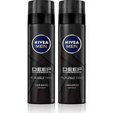 1001 Men Erkek Deep Dimension Tıraş Köpüğü 200 Ml, Kusursuz Tıraş,aktif Karbon, Kaygan Tıraş De
