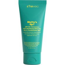 1001 Matte's Up? - Spf 50+ Yağlı ve Karma Ciltler Için Matlaştırıcı Etkili Güneş Kremi