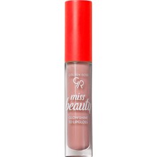 1001 Miss Beauty Glow Shine 3D Lipgloss Dudak Parlatıcı No:01 Nude Chic